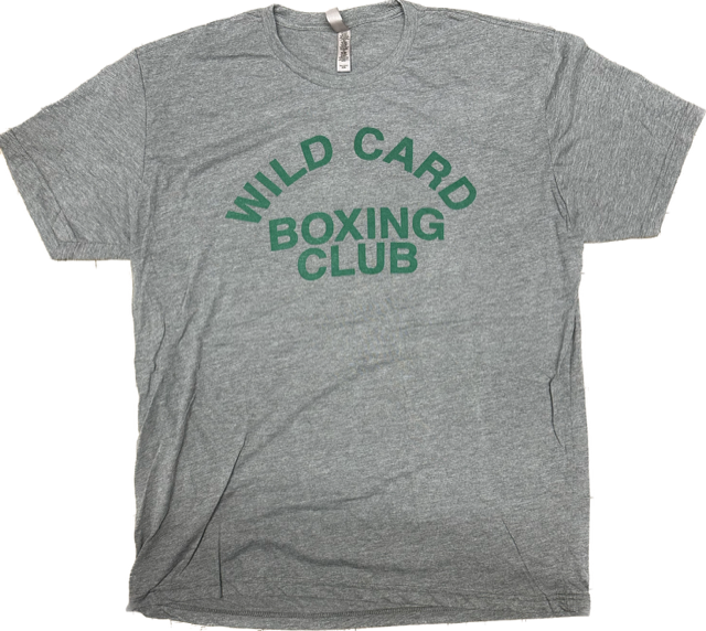 Wild Card Boxing Club Old School Logo Shirt - Grey/Green