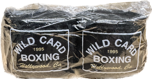 Wild Card Boxing Old School 1995 Logo 180" Hand Wraps - Black