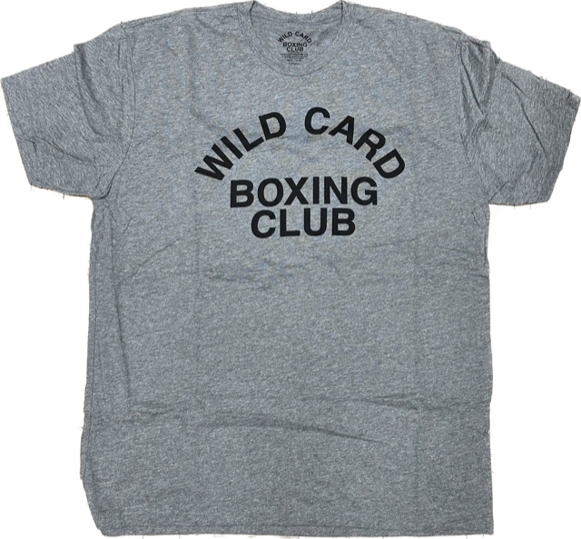 Wild Card Boxing Club Old School Logo Shirt - Grey/Black