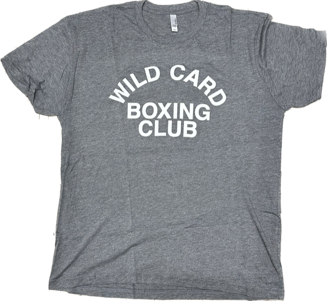 Wild Card Boxing Club Old School Logo Shirt - Grey/White