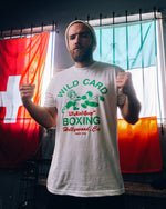 Wild Card Boxing Original Logo Shirt - White/Green/Orange