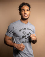 Wild Card Boxing Original Logo Shirt - Grey/Black