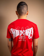 Wild Card Boxing Tag Logo Shirt - Red/White