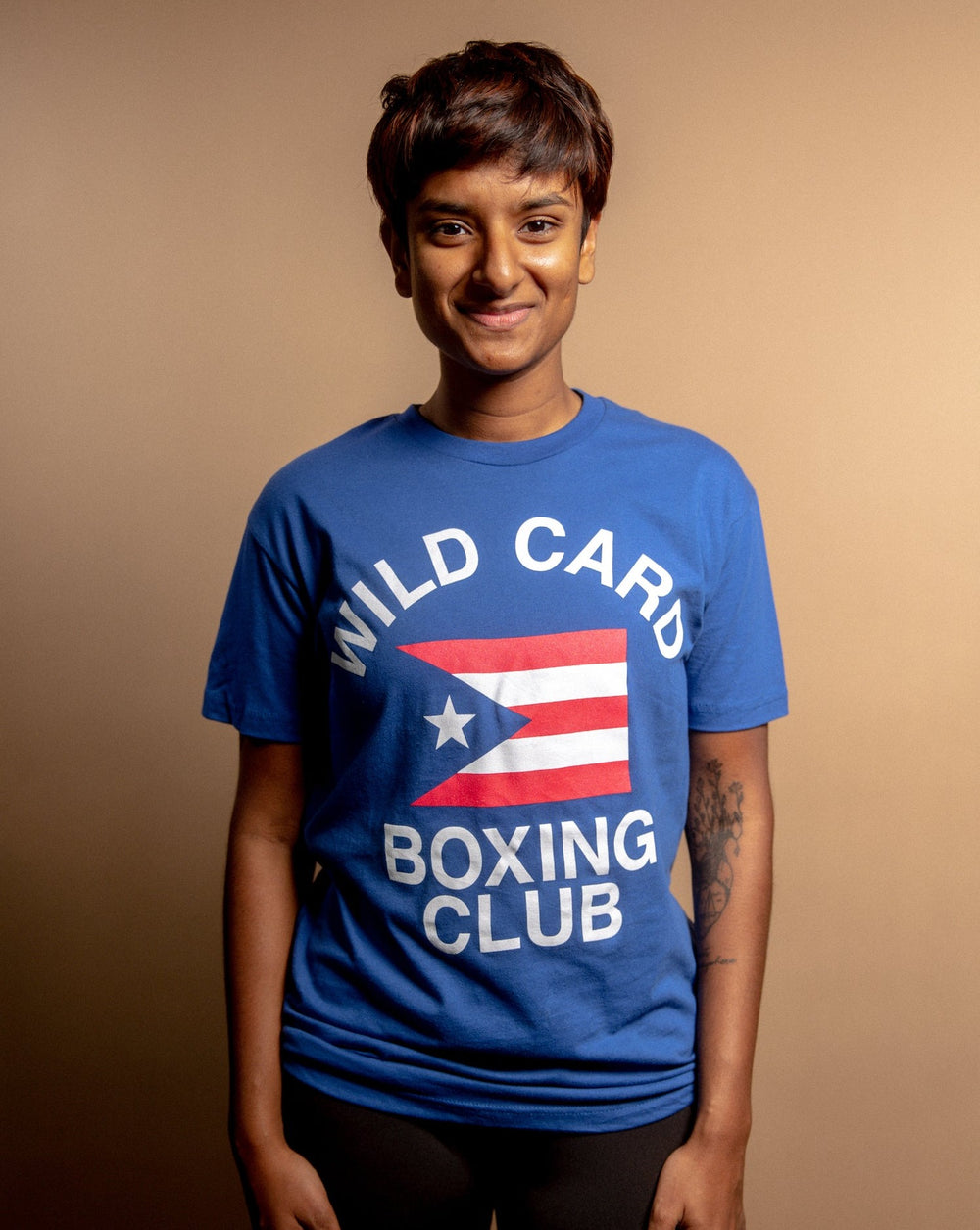 Wild Card Boxing Club Puerto Rico Logo Shirt - Blue