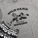 Wild Card Boxing Original Logo Shirt - Grey/Black